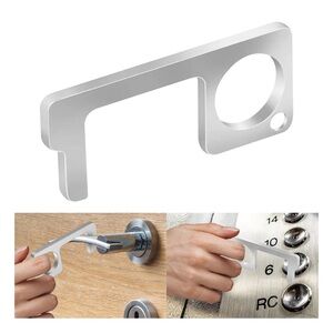 Keychain contactless no~touch key chain tool